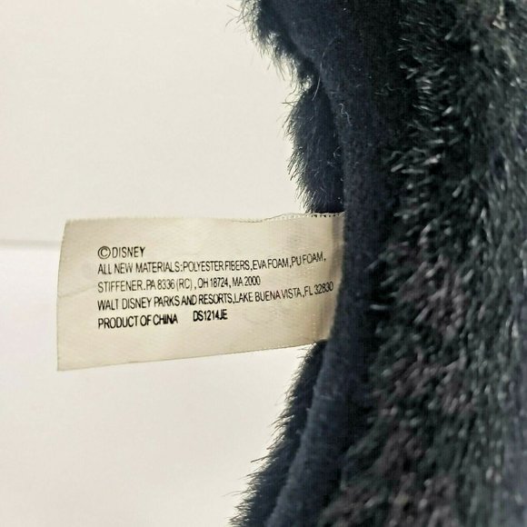 VTG Disney Parks Furry Black Minnie Ears Headband Red White Polka Dot Puffy Bow - Picture 6 of 7